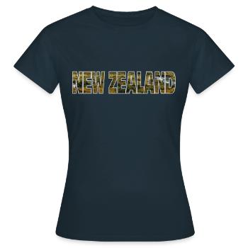 Nouvelle-Zélande - T-shirt Femme - marine - Devant - AI Model Female 172 dark (172cm)