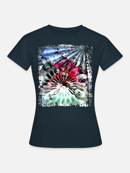 Psychedelic Power - Frauen T-Shirt - Navy