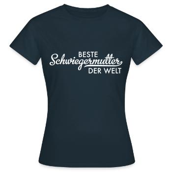 Schwiegermutter - Frauen T-Shirt - Navy - Vorne - AI Model Female 172 dark (172cm)