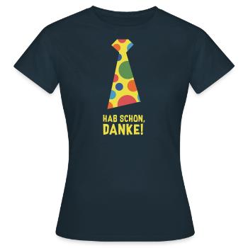 Lien de coupure - T-shirt Femme - marine - Devant - AI Model Female 172 dark (172cm)