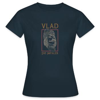 Le vampire Vlad Tepes empale Roumanie dit - T-shirt Femme - marine - Devant - AI Model Female 172 dark (172cm)