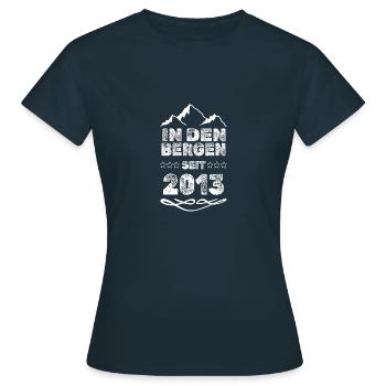 seit 2013 - Frauen T-Shirt - Navy - Vorne - AI Model Female 172 dark (172cm)