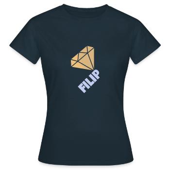 Edel Filip - Frauen T-Shirt - Navy - Vorne - AI Model Female 172 dark (172cm)