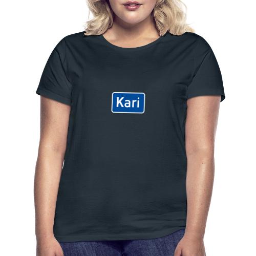 Kari veiskilt (fra Det norske plagg) - T-skjorte for kvinner