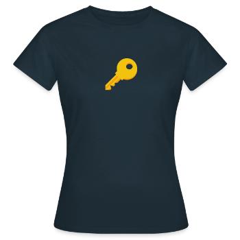 Clé - T-shirt Femme - marine - Devant - AI Model Female 172 dark (172cm)