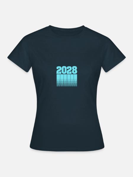 Geboren 2028 - Frauen T-Shirt - Navy