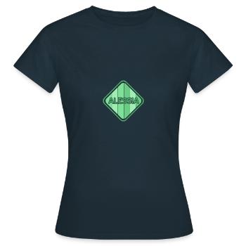 Geschenk für Alessia - Frauen T-Shirt - Navy - Vorne - AI Model Female 172 dark (172cm)