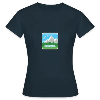 Bergsport Zirbitzkogel - Frauen T-Shirt - Navy - Vorne - AI Model Female 172 dark (172cm)