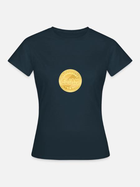 Vorname Eliam - Frauen T-Shirt - Navy
