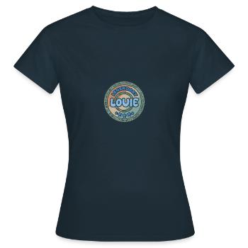 Gift idea Louie - Women's T-Shirt - navy - Front - AI Model Female 172 dark (172cm)
