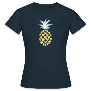 Ananas - ananas-amant - T-shirt Femme - marine - Devant - AI Model Female 172 dark (172cm)