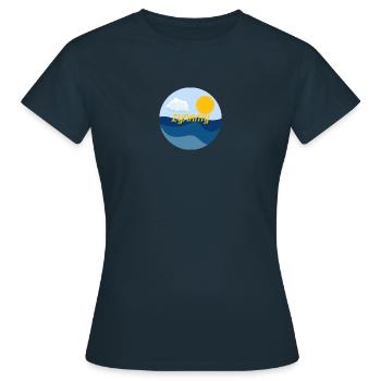 ZYNAMY - LEVER DE SOLEIL - T-shirt Femme - marine - Devant - AI Model Female 172 dark (172cm)