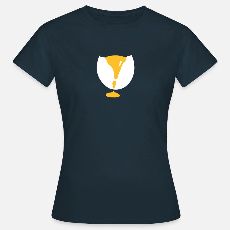 Raw Egg - V2 - Women's T-Shirt - navy