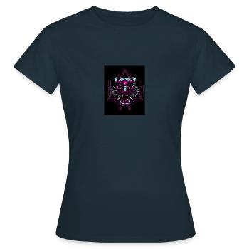 Tigre néon - T-shirt Femme - marine - Devant - AI Model Female 172 dark (172cm)