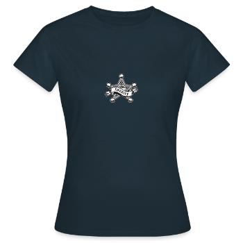Sheriff - Frauen T-Shirt - Navy - Vorne - AI Model Female 172 dark (172cm)