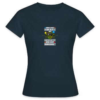 Nicht rumgeheult Gotcha Paintballspieler Paintball - Frauen T-Shirt - Navy - Vorne - AI Model Female 172 dark (172cm)