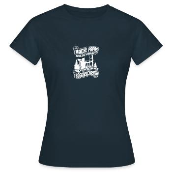 Papas Pfeil und Bogen Bogenschießen Bogenschütze - Frauen T-Shirt - Navy - Vorne - AI Model Female 172 dark (172cm)