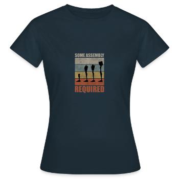 Prothèse Amputée Invalidité Cadeau - T-shirt Femme - marine - Devant - AI Model Female 172 dark (172cm)