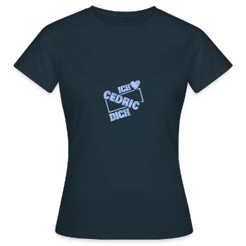 Couple Cedric - Frauen T-Shirt - Navy - Vorne - AI Model Female 172 dark (172cm)