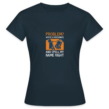 Prison Guard Prison Police Gift - Women's T-Shirt - navy - Front - AI Model Female 172 dark (172cm)