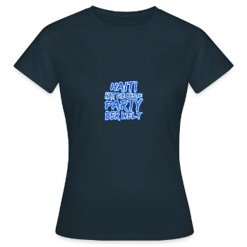 Haïti comme Haïti - T-shirt Femme - marine - Devant - AI Model Female 172 dark (172cm)