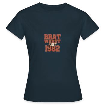 Barbecue 1982 - Frauen T-Shirt - Navy - Vorne - AI Model Female 172 dark (172cm)