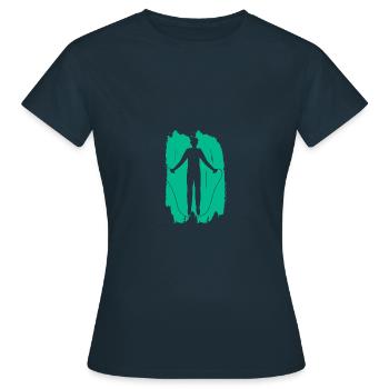 Fitness - Sport - Endurance - Entraînement - T-shirt Femme - marine - Devant - AI Model Female 172 dark (172cm)