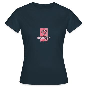 Ambré Ambré - T-shirt Femme - marine - Devant - AI Model Female 172 dark (172cm)