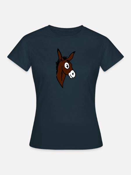 Âne - T-shirt Femme - marine