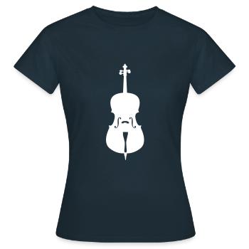 cello - Women's T-Shirt - navy - Front - AI Model Female 172 dark (172cm)