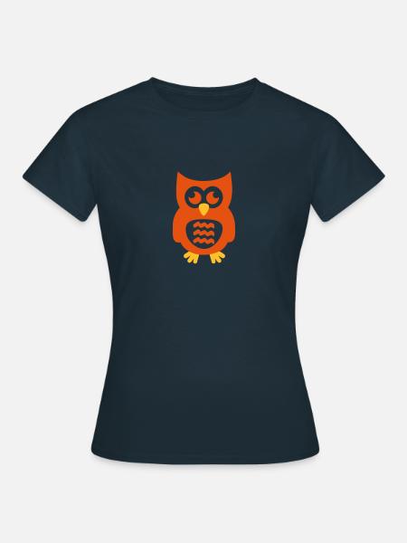 Eule - Frauen T-Shirt - Navy
