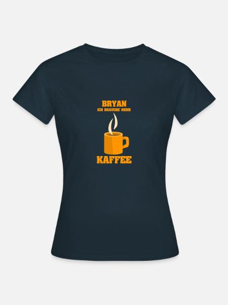 Kaffetasse Bryan - Frauen T-Shirt - Navy