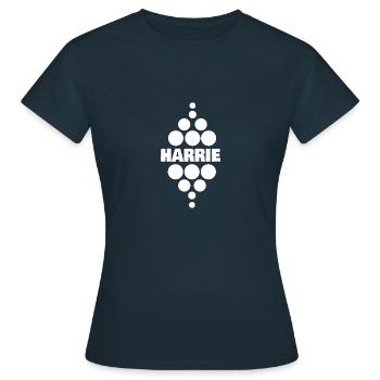 Studieren Harrie - Frauen T-Shirt - Navy - Vorne - AI Model Female 172 dark (172cm)