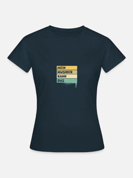 Musiker als Beruf - Frauen T-Shirt - Navy