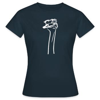 Strauss - Frauen T-Shirt - Navy - Vorne - AI Model Female 172 dark (172cm)
