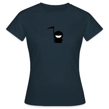 sensenmann - Frauen T-Shirt - Navy - Vorne - AI Model Female 172 dark (172cm)
