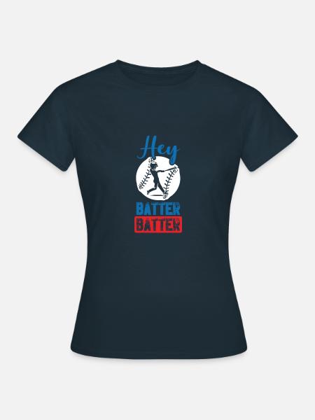 batter baseball - Frauen T-Shirt - Navy