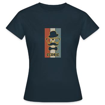 Geschenk für Cedric - Frauen T-Shirt - Navy - Vorne - AI Model Female 172 dark (172cm)