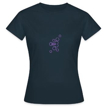 Name Aiden - Frauen T-Shirt - Navy - Vorne - AI Model Female 172 dark (172cm)