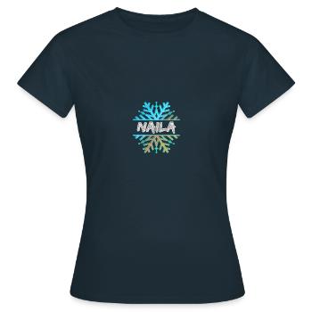 Naila Naila - T-shirt Femme - marine - Devant - AI Model Female 172 dark (172cm)