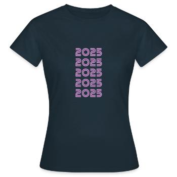 Style 2025 - T-shirt Femme - marine - Devant - AI Model Female 172 dark (172cm)