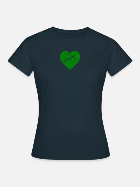 Tennis Grass Court London love - Women's T-Shirt - navy