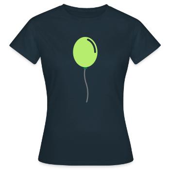 ballon - T-shirt Femme - marine - Devant - AI Model Female 172 dark (172cm)