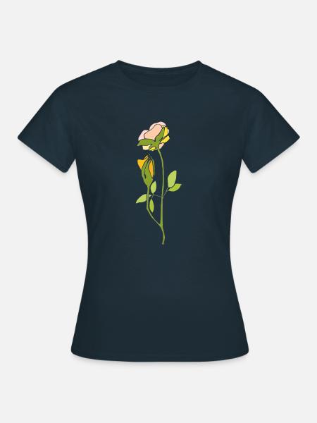 Rose - Frauen T-Shirt - Navy