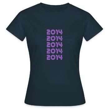 Style 2014 - T-shirt Femme - marine - Devant - AI Model Female 172 dark (172cm)