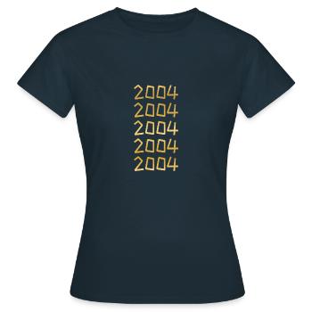 Leisure time 2004 - Women's T-Shirt - navy - Front - AI Model Female 172 dark (172cm)