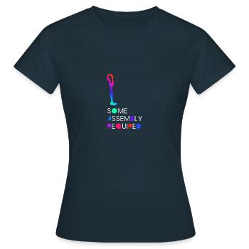 Prothèse Amputée Invalidité Cadeau - T-shirt Femme - marine - Devant - AI Model Female 172 dark (172cm)