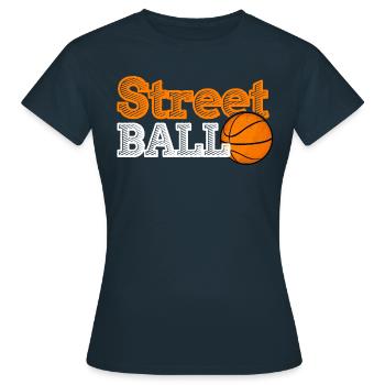 Maillot de sport Street Ball Basket Ball - T-shirt Femme - marine - Devant - AI Model Female 172 dark (172cm)