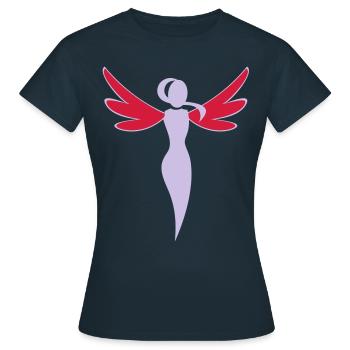 flying - Women's T-Shirt - navy - Front - AI Model Female 172 dark (172cm)