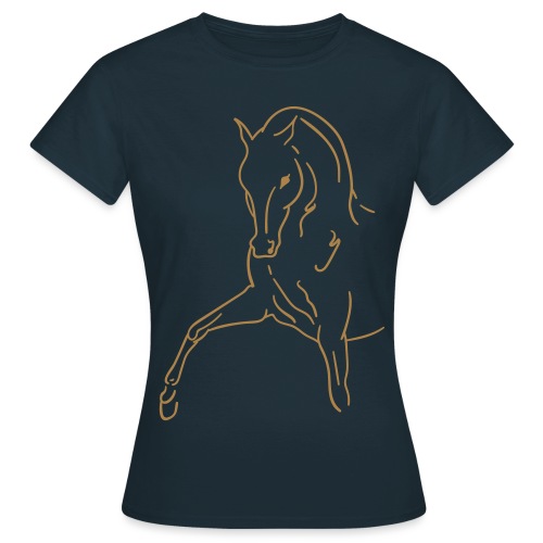 horse black eye 961x1280 - Frauen T-Shirt